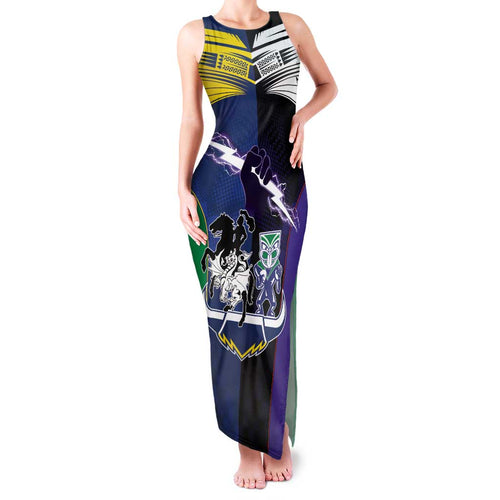 Custom Dragons-Cowboys Combine Storm-Warriors Family Matching Tank Maxi Dress and Hawaiian Shirt Sport Style Version 01