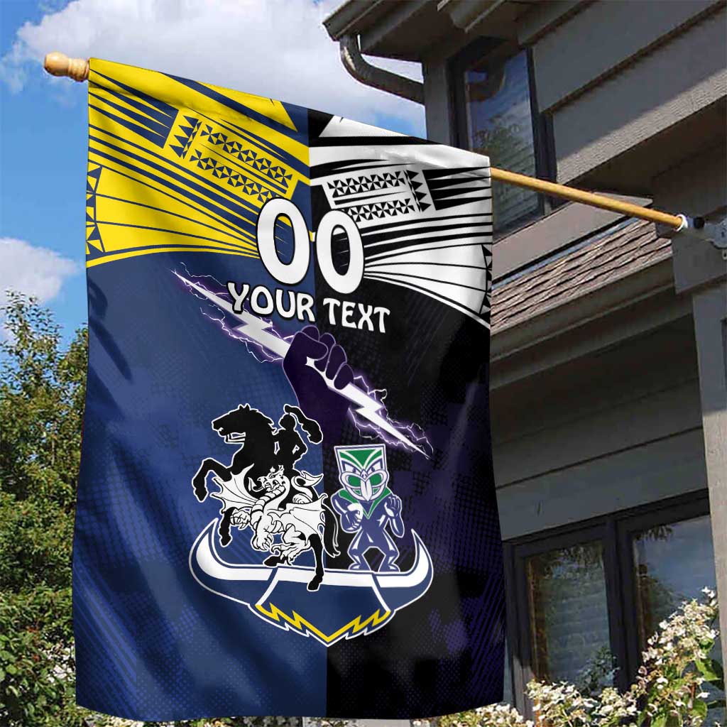 Custom Dragons-Cowboys Combine Storm-Warriors Garden Flag Sport Style Version 01