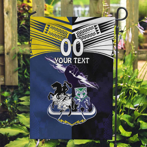 Custom Dragons-Cowboys Combine Storm-Warriors Garden Flag Sport Style Version 01