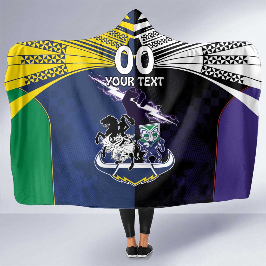 Custom Dragons-Cowboys Combine Storm-Warriors Hooded Blanket Sport Style Version 01