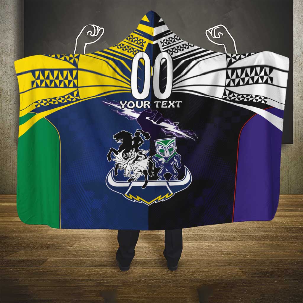 Custom Dragons-Cowboys Combine Storm-Warriors Hooded Blanket Sport Style Version 01