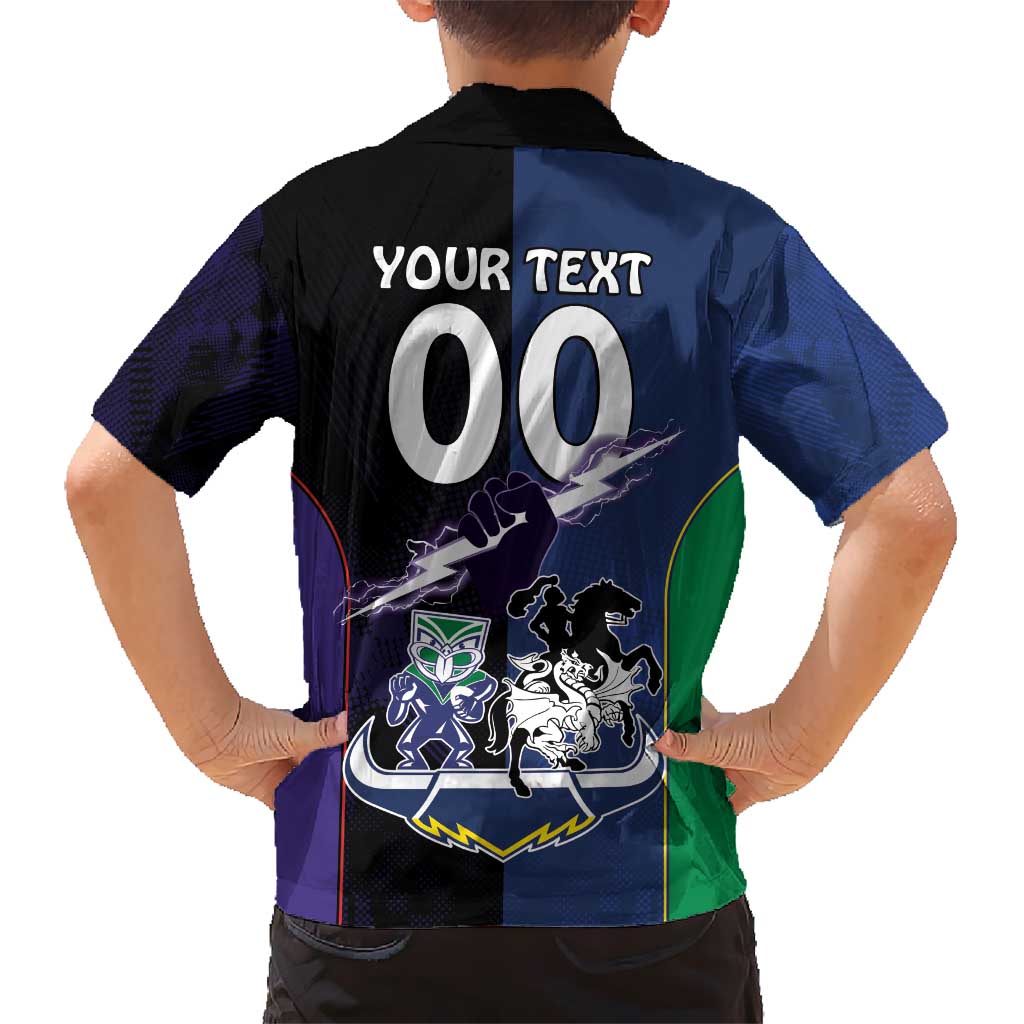Custom Dragons-Cowboys Combine Storm-Warriors Kid Hawaiian Shirt Sport Style Version 01