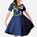 Custom Dragons-Cowboys Combine Storm-Warriors Kid Short Sleeve Dress Sport Style Version 01