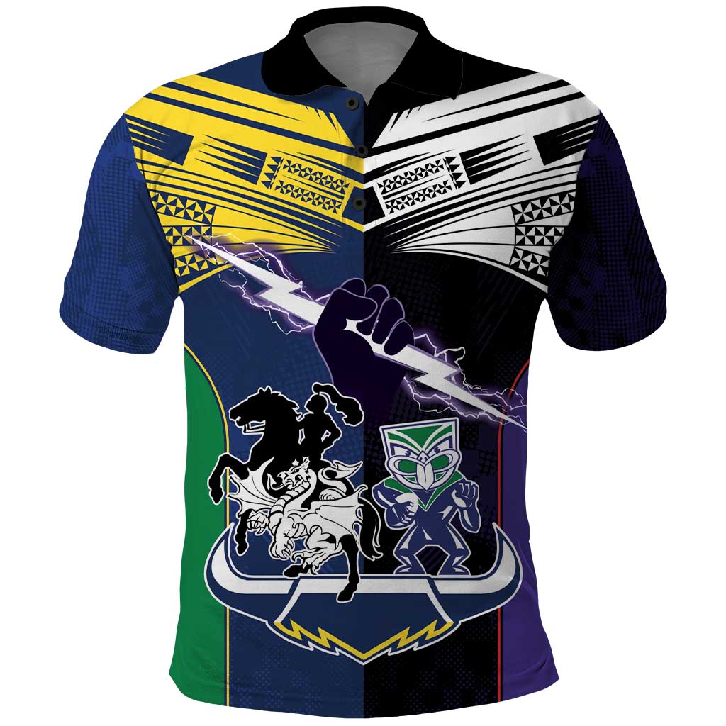Custom Dragons-Cowboys Combine Storm-Warriors Polo Shirt Sport Style Version 01