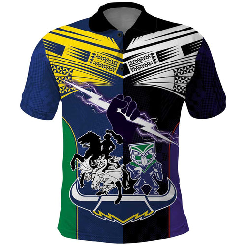 Custom Dragons-Cowboys Combine Storm-Warriors Polo Shirt Sport Style Version 01