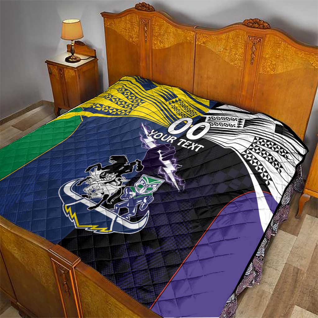 Custom Dragons-Cowboys Combine Storm-Warriors Quilt Sport Style Version 01