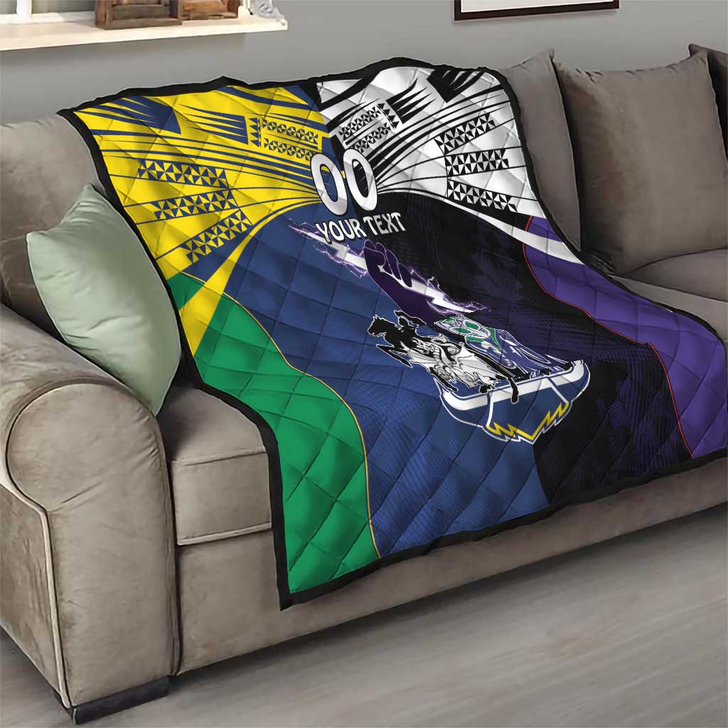 Custom Dragons-Cowboys Combine Storm-Warriors Quilt Sport Style Version 01