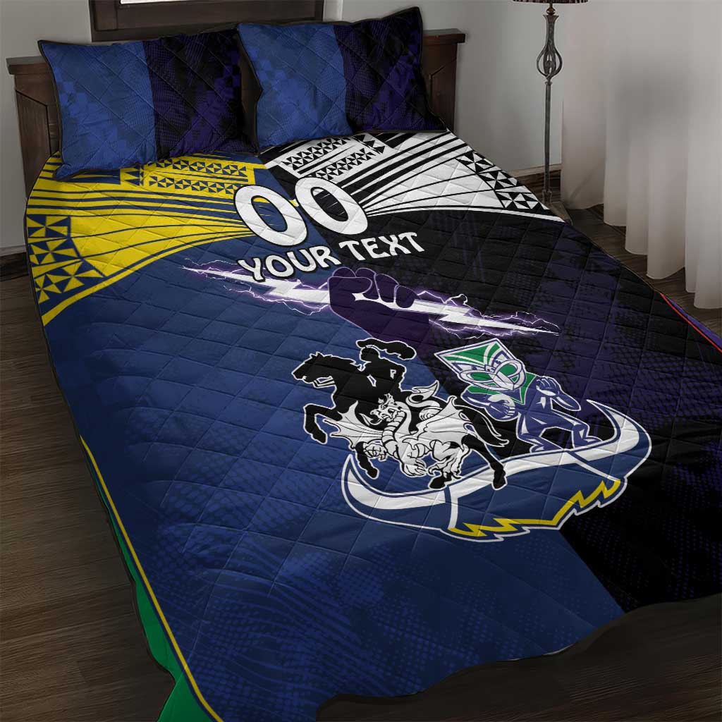 Custom Dragons-Cowboys Combine Storm-Warriors Quilt Bed Set Sport Style Version 01