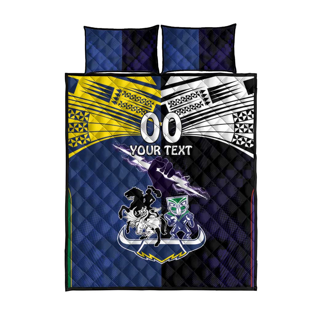 Custom Dragons-Cowboys Combine Storm-Warriors Quilt Bed Set Sport Style Version 01