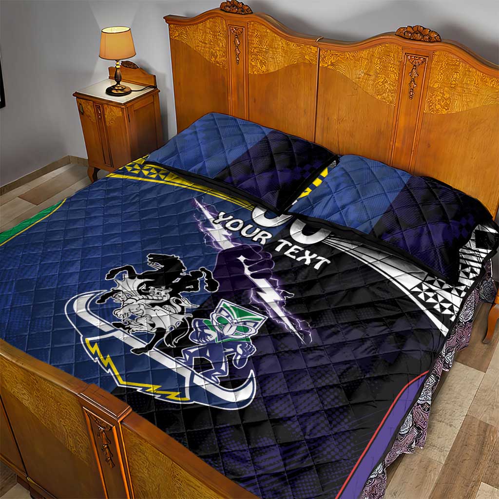 Custom Dragons-Cowboys Combine Storm-Warriors Quilt Bed Set Sport Style Version 01