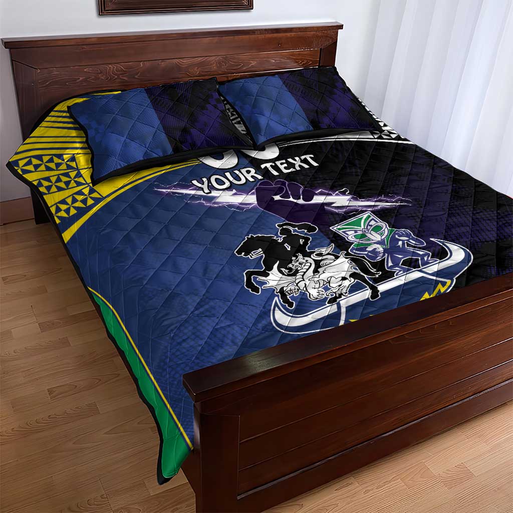 Custom Dragons-Cowboys Combine Storm-Warriors Quilt Bed Set Sport Style Version 01