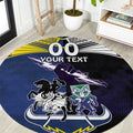 Custom Dragons-Cowboys Combine Storm-Warriors Round Carpet Sport Style Version 01