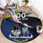 Custom Dragons-Cowboys Combine Storm-Warriors Round Carpet Sport Style Version 01