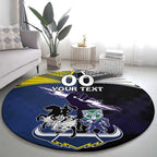 Custom Dragons-Cowboys Combine Storm-Warriors Round Carpet Sport Style Version 01