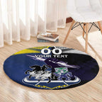 Custom Dragons-Cowboys Combine Storm-Warriors Round Carpet Sport Style Version 01