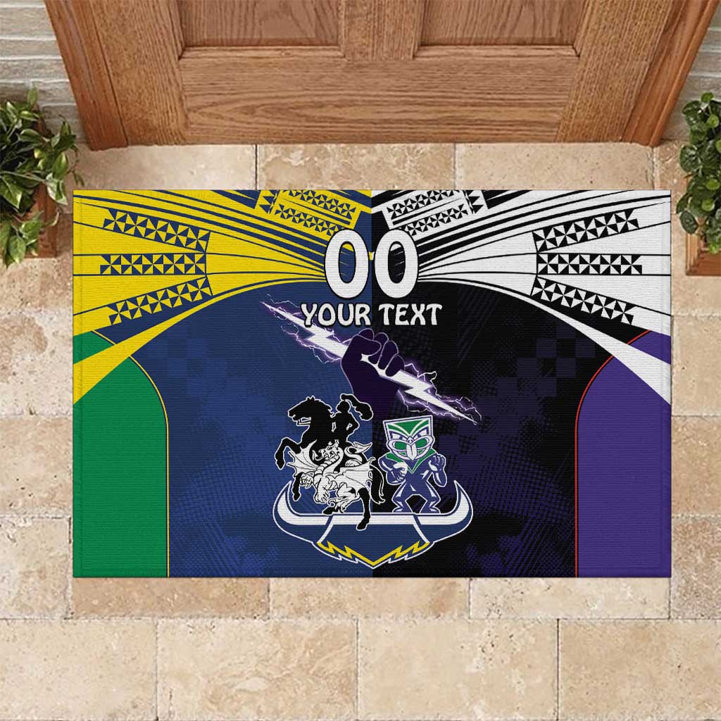 Custom Dragons-Cowboys Combine Storm-Warriors Rubber Doormat Sport Style Version 01