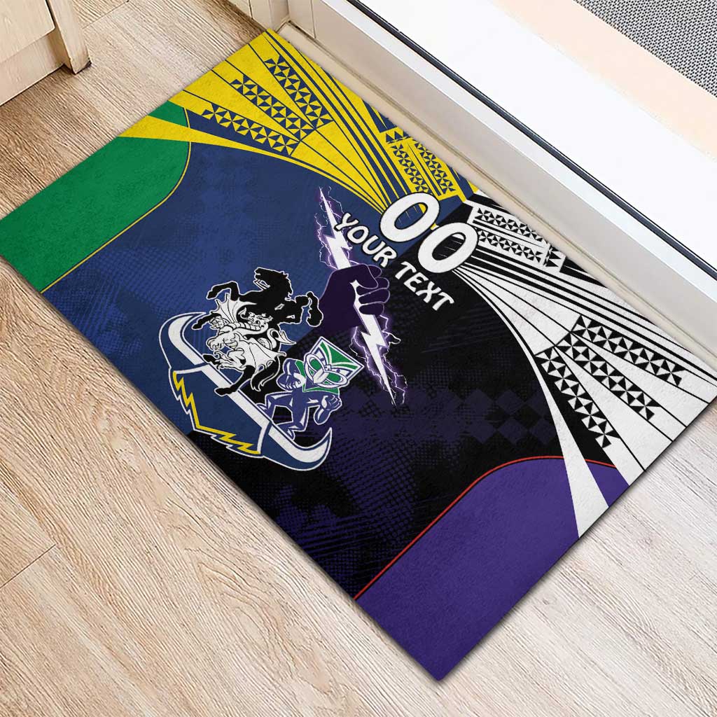 Custom Dragons-Cowboys Combine Storm-Warriors Rubber Doormat Sport Style Version 01