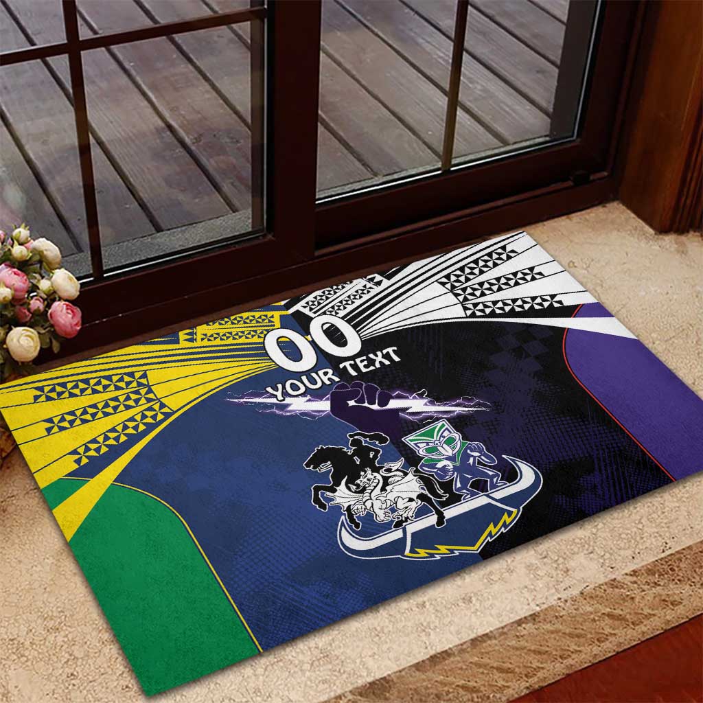 Custom Dragons-Cowboys Combine Storm-Warriors Rubber Doormat Sport Style Version 01