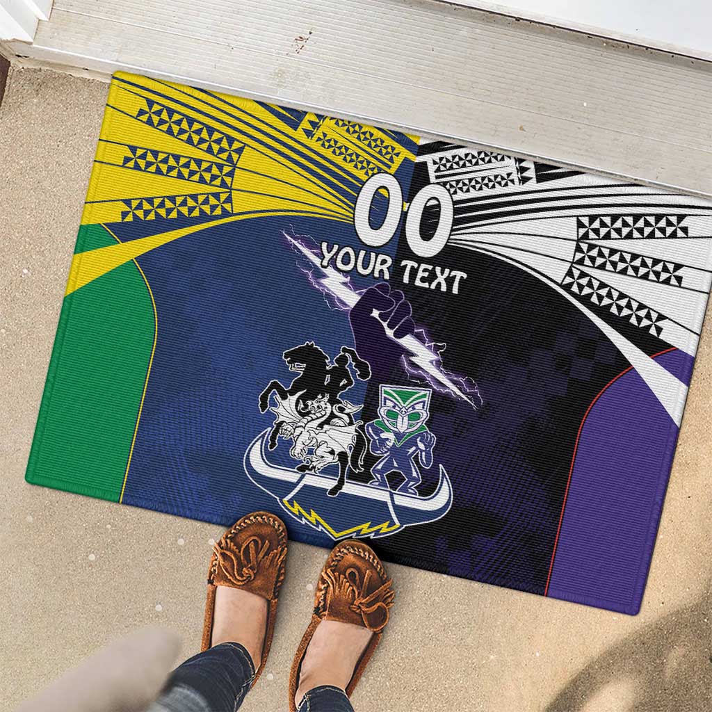 Custom Dragons-Cowboys Combine Storm-Warriors Rubber Doormat Sport Style Version 01