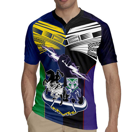 Custom Dragons-Cowboys Combine Storm-Warriors Rugby Jersey Sport Style Version 01