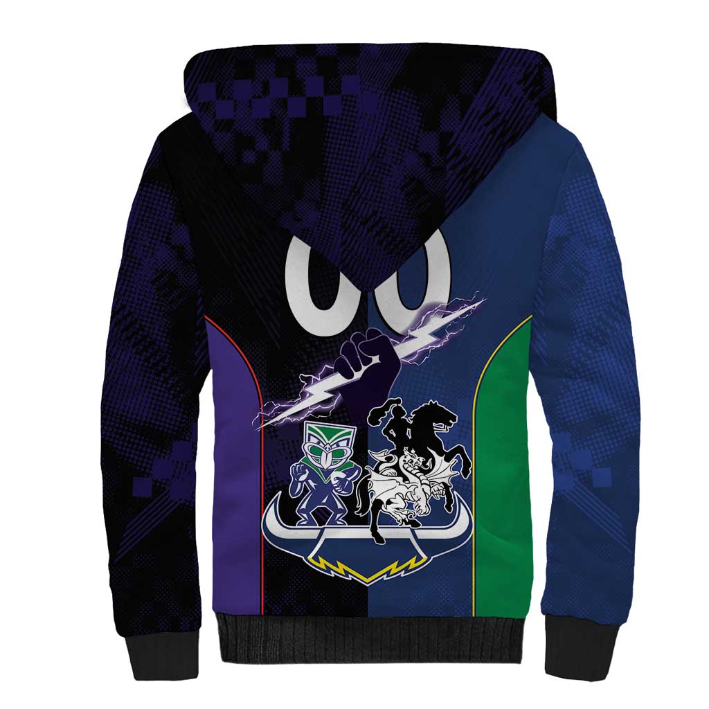 Custom Dragons-Cowboys Combine Storm-Warriors Sherpa Hoodie Sport Style Version 01