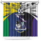 Custom Dragons-Cowboys Combine Storm-Warriors Shower Curtain Sport Style Version 01