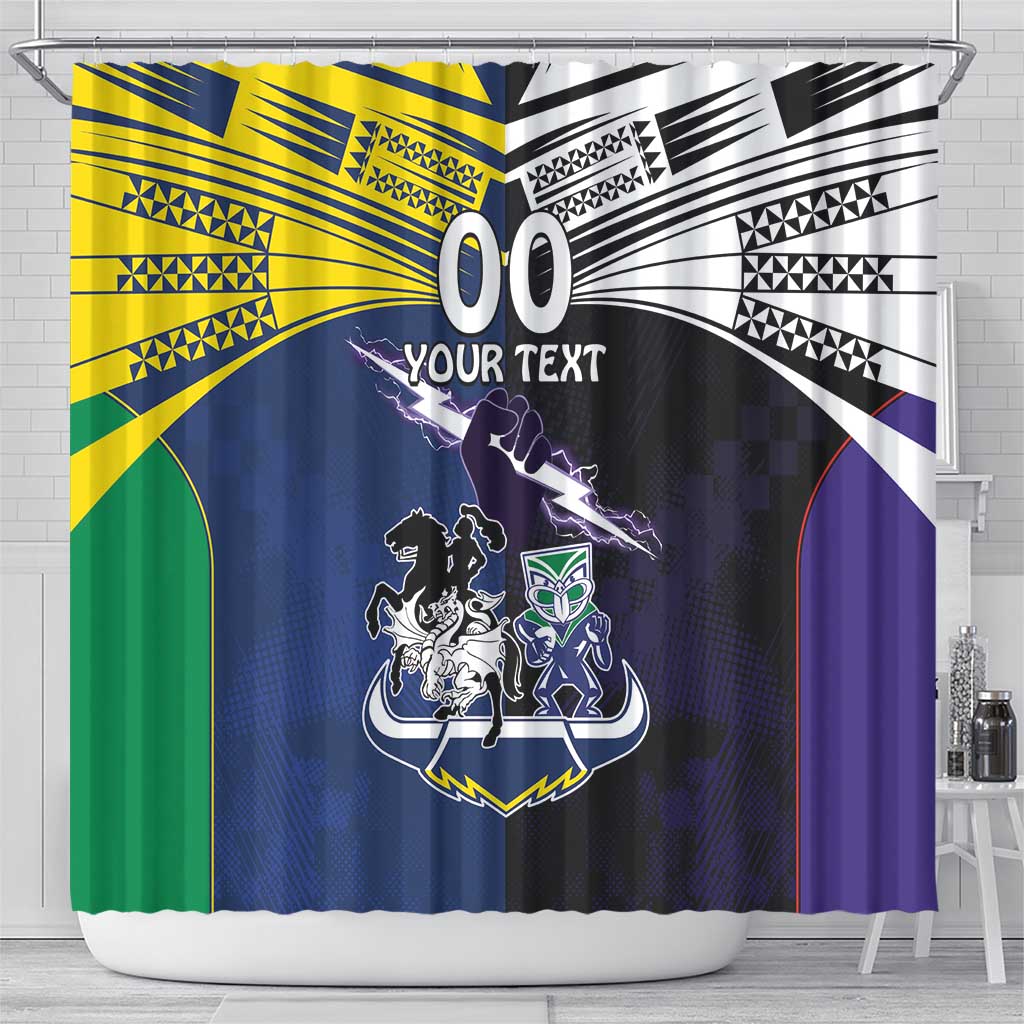 Custom Dragons-Cowboys Combine Storm-Warriors Shower Curtain Sport Style Version 01