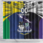 Custom Dragons-Cowboys Combine Storm-Warriors Shower Curtain Sport Style Version 01