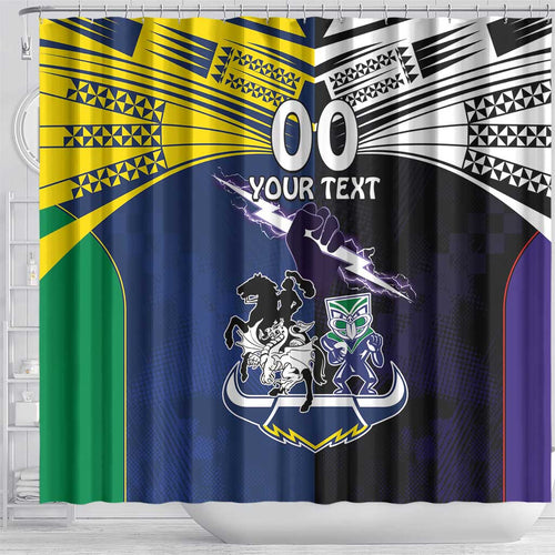 Custom Dragons-Cowboys Combine Storm-Warriors Shower Curtain Sport Style Version 01