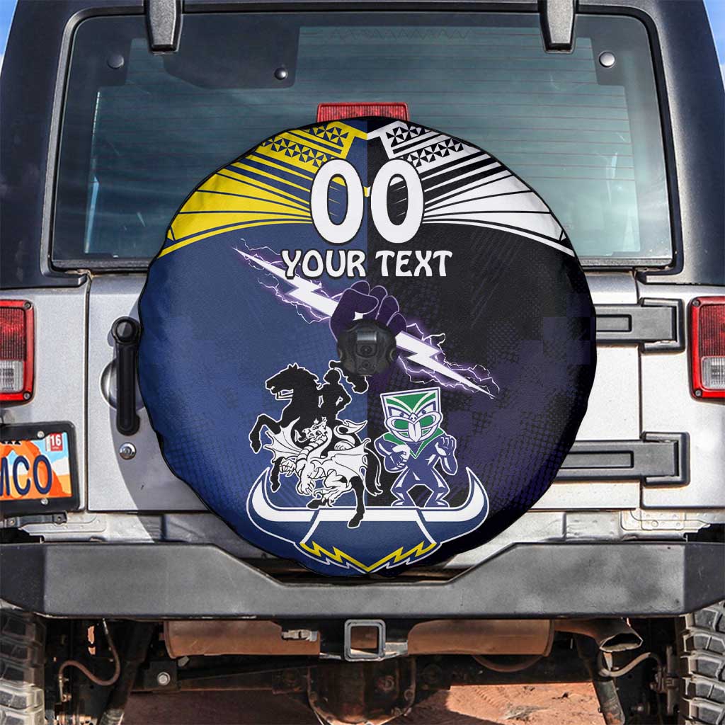 Custom Dragons-Cowboys Combine Storm-Warriors Spare Tire Cover Sport Style Version 01