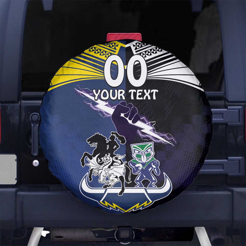 Custom Dragons-Cowboys Combine Storm-Warriors Spare Tire Cover Sport Style Version 01