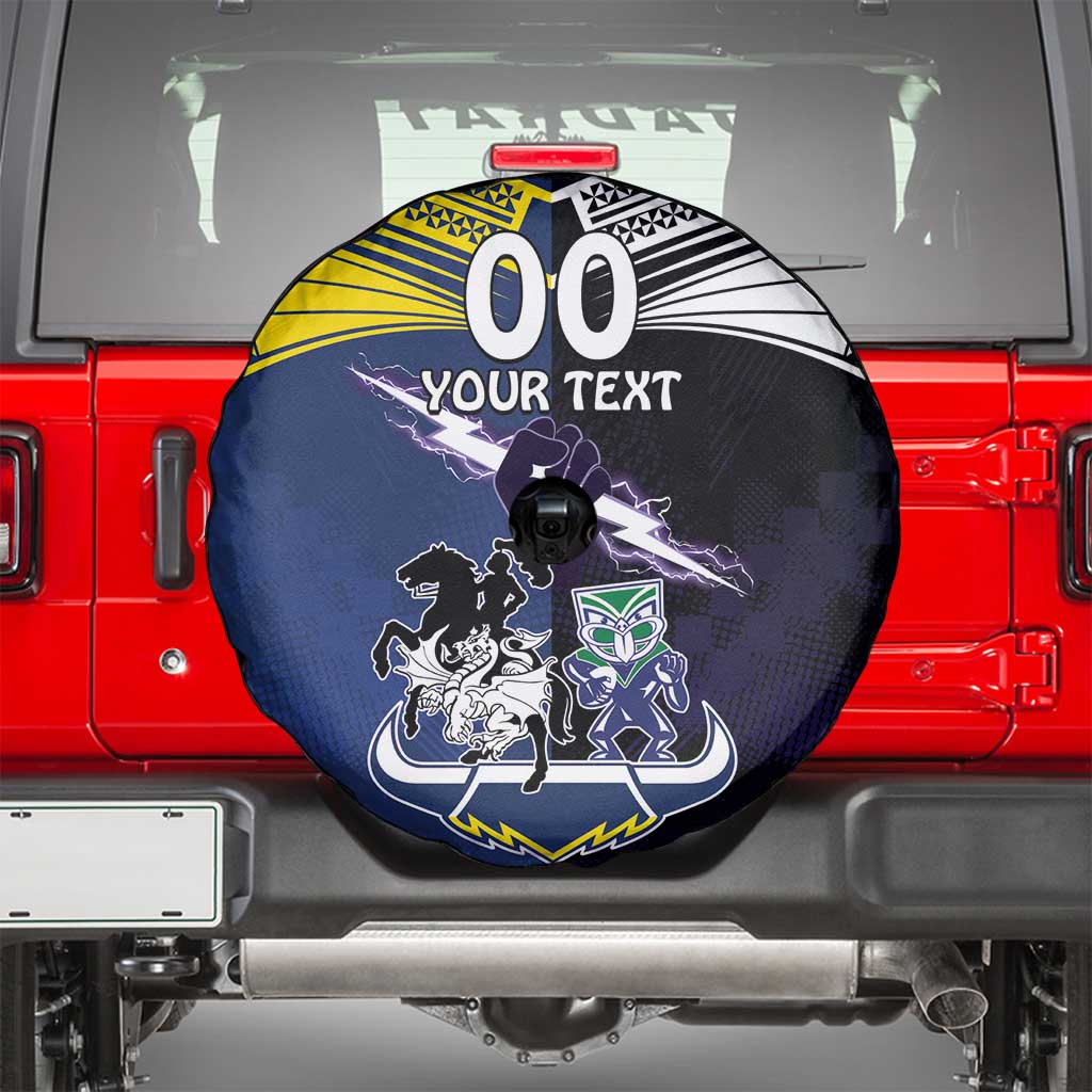 Custom Dragons-Cowboys Combine Storm-Warriors Spare Tire Cover Sport Style Version 01