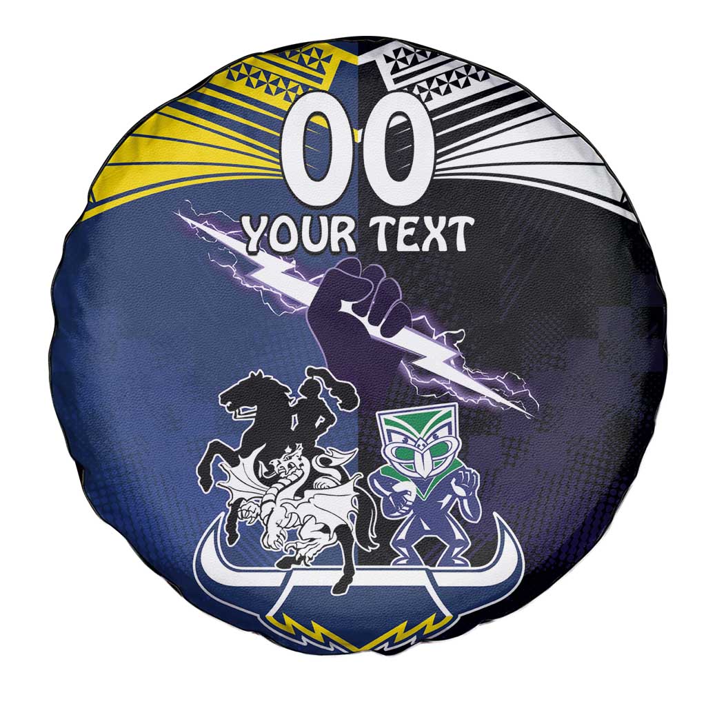 Custom Dragons-Cowboys Combine Storm-Warriors Spare Tire Cover Sport Style Version 01