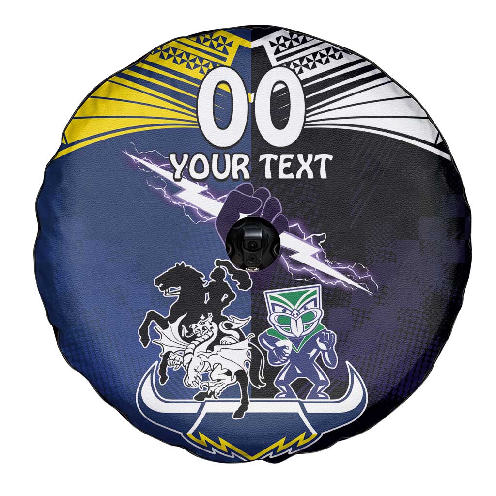 Custom Dragons-Cowboys Combine Storm-Warriors Spare Tire Cover Sport Style Version 01