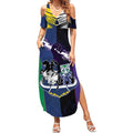 Custom Dragons-Cowboys Combine Storm-Warriors Summer Maxi Dress Sport Style Version 01