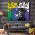 Custom Dragons-Cowboys Combine Storm-Warriors Tapestry Sport Style Version 01