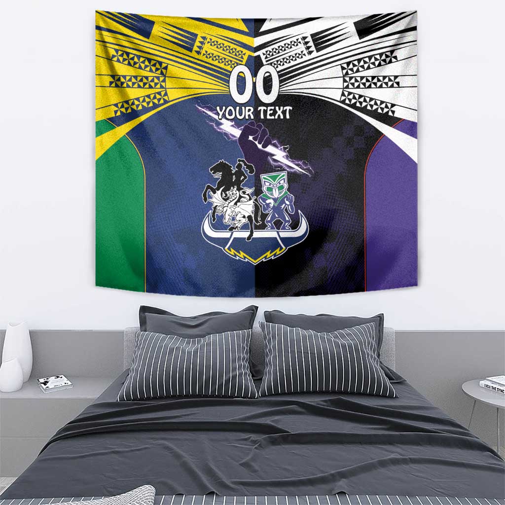 Custom Dragons-Cowboys Combine Storm-Warriors Tapestry Sport Style Version 01