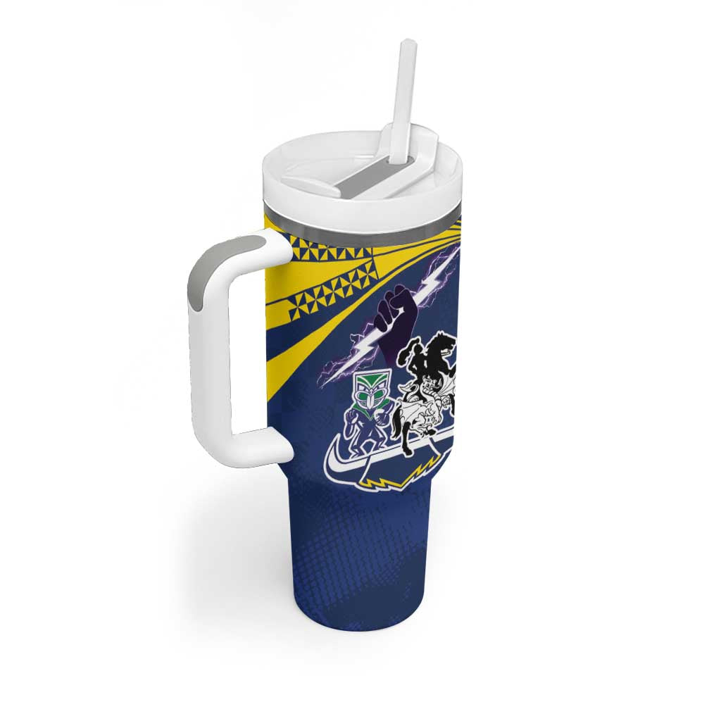 Custom Dragons-Cowboys Combine Storm-Warriors Tumbler With Handle Sport Style Version 01