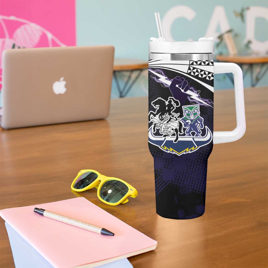 Custom Dragons-Cowboys Combine Storm-Warriors Tumbler With Handle Sport Style Version 01