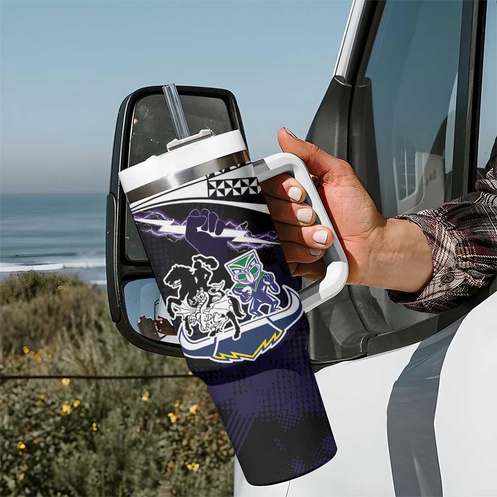 Custom Dragons-Cowboys Combine Storm-Warriors Tumbler With Handle Sport Style Version 01