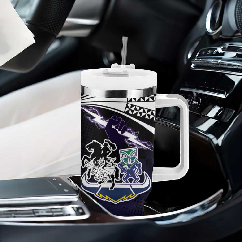 Custom Dragons-Cowboys Combine Storm-Warriors Tumbler With Handle Sport Style Version 01
