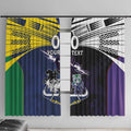 Custom Dragons-Cowboys Combine Storm-Warriors Window Curtain Sport Style Version 01