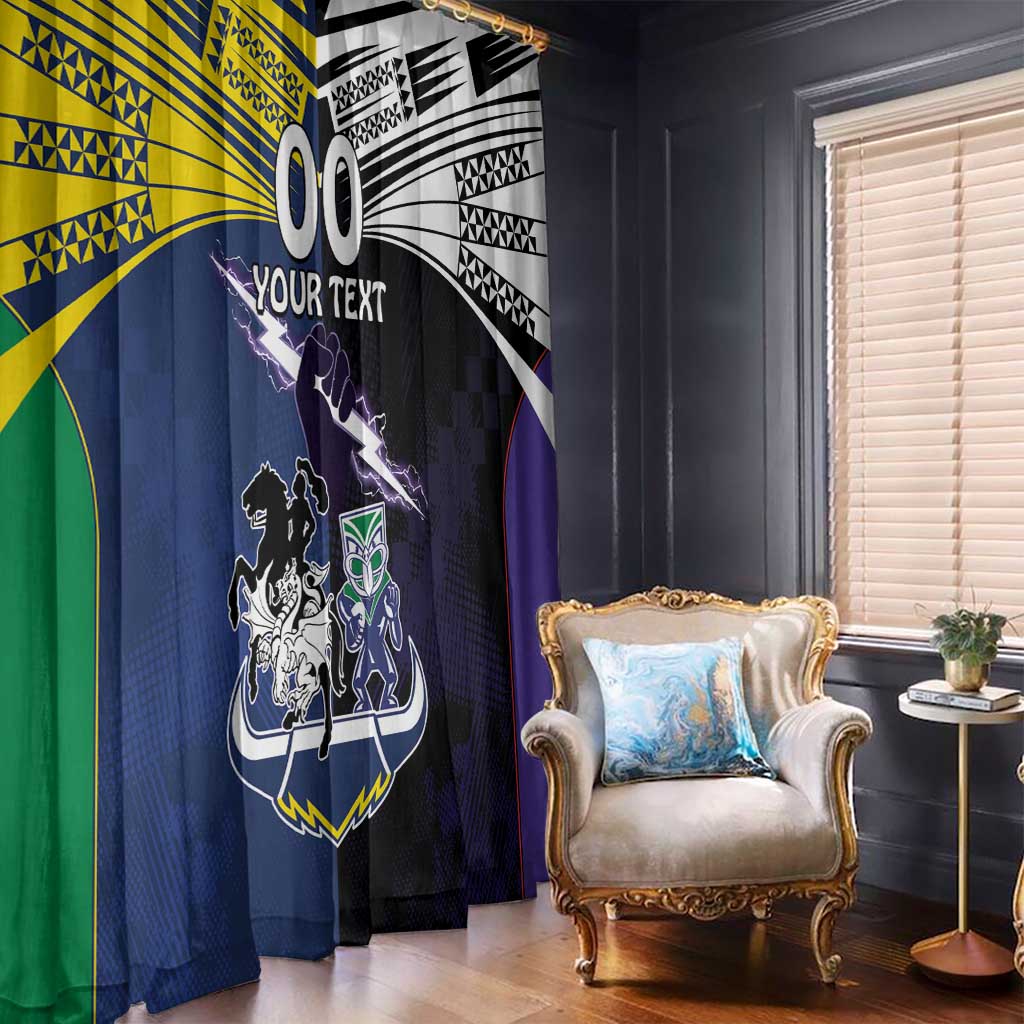 Custom Dragons-Cowboys Combine Storm-Warriors Window Curtain Sport Style Version 01