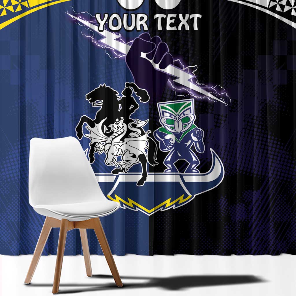 Custom Dragons-Cowboys Combine Storm-Warriors Window Curtain Sport Style Version 01