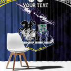 Custom Dragons-Cowboys Combine Storm-Warriors Window Curtain Sport Style Version 01