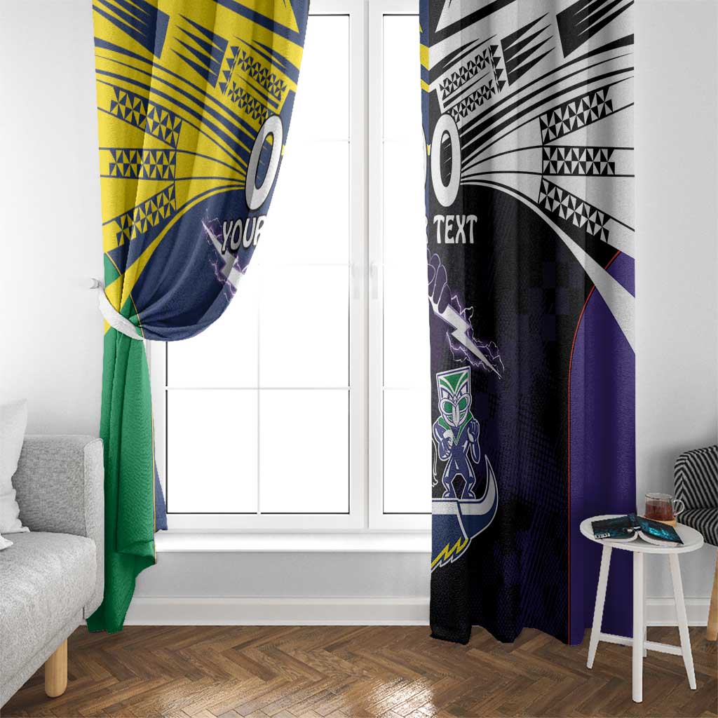 Custom Dragons-Cowboys Combine Storm-Warriors Window Curtain Sport Style Version 01
