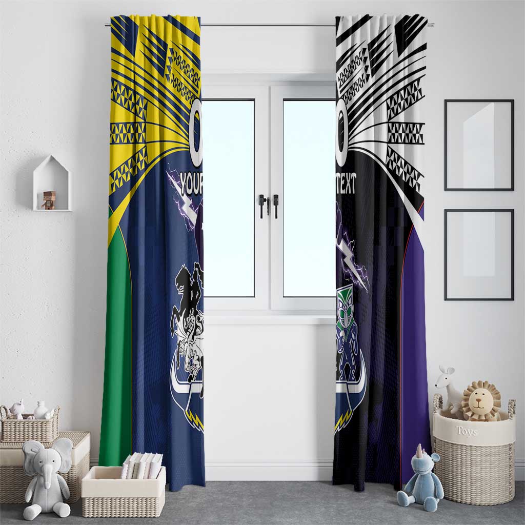 Custom Dragons-Cowboys Combine Storm-Warriors Window Curtain Sport Style Version 01