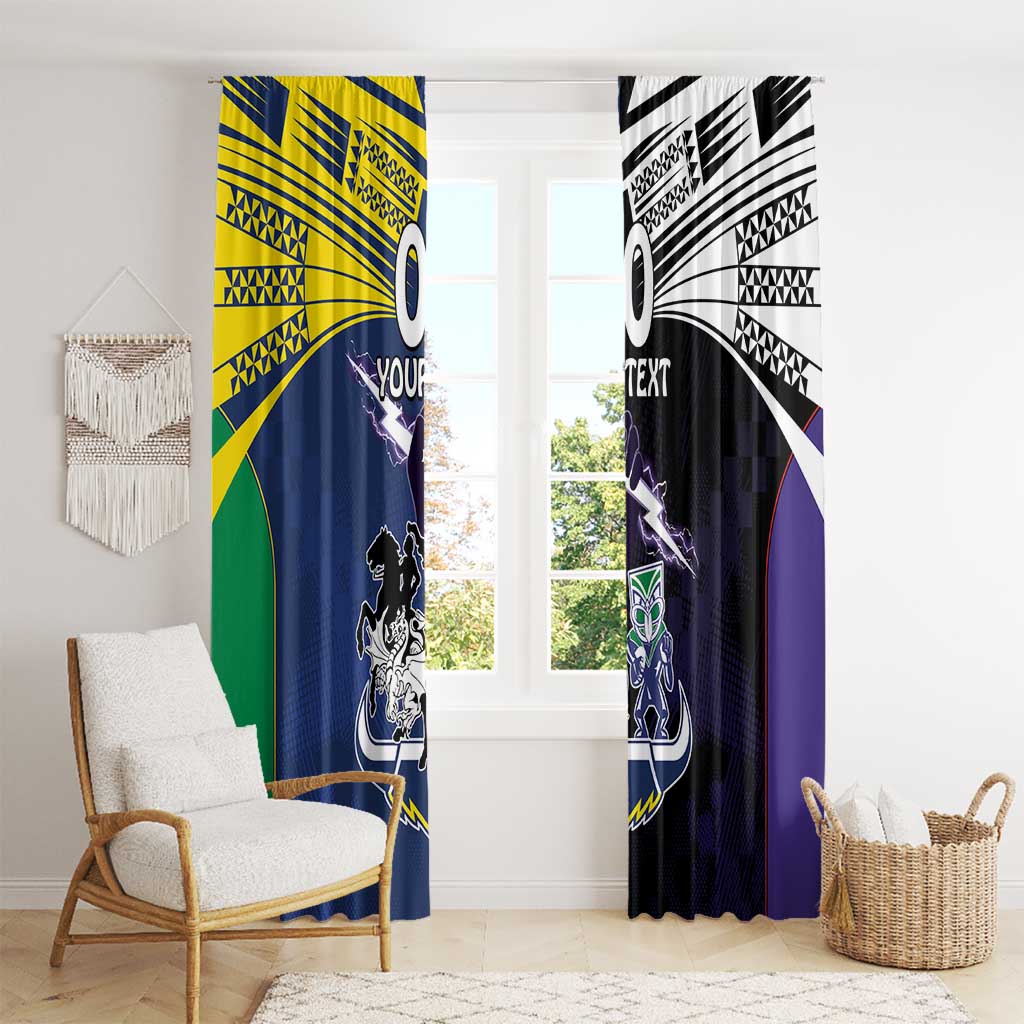 Custom Dragons-Cowboys Combine Storm-Warriors Window Curtain Sport Style Version 01