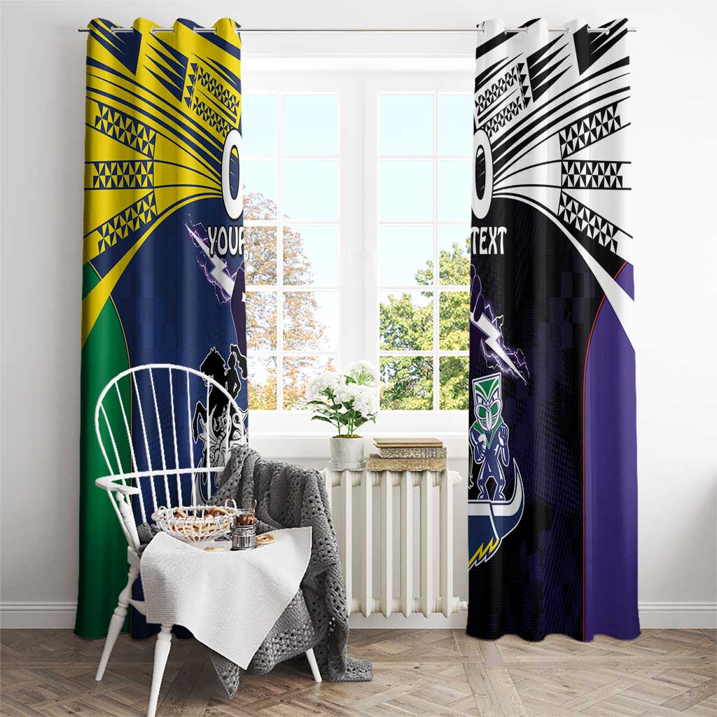 Custom Dragons-Cowboys Combine Storm-Warriors Window Curtain Sport Style Version 01