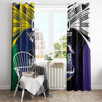 Custom Dragons-Cowboys Combine Storm-Warriors Window Curtain Sport Style Version 01